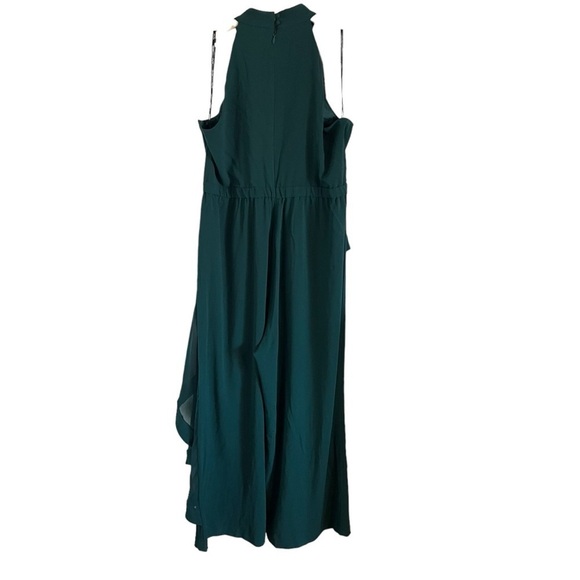 CITY CHIC Class Halter Jumpsuit in Emerald - Picture 3 of 11